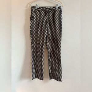 H&M Black and White Cropped Pants, Size 6